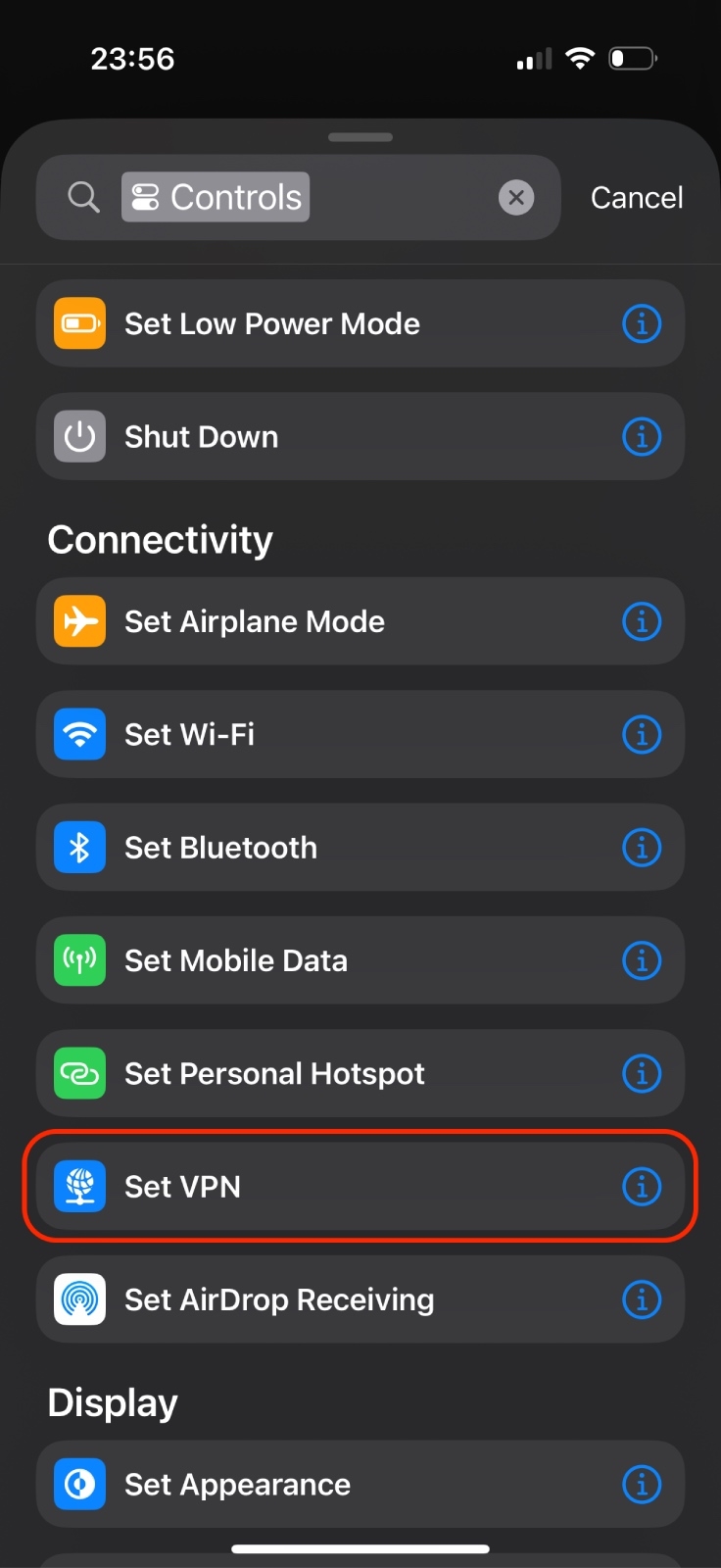 Добавить vpn
