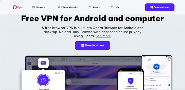 Скачать opera vpn