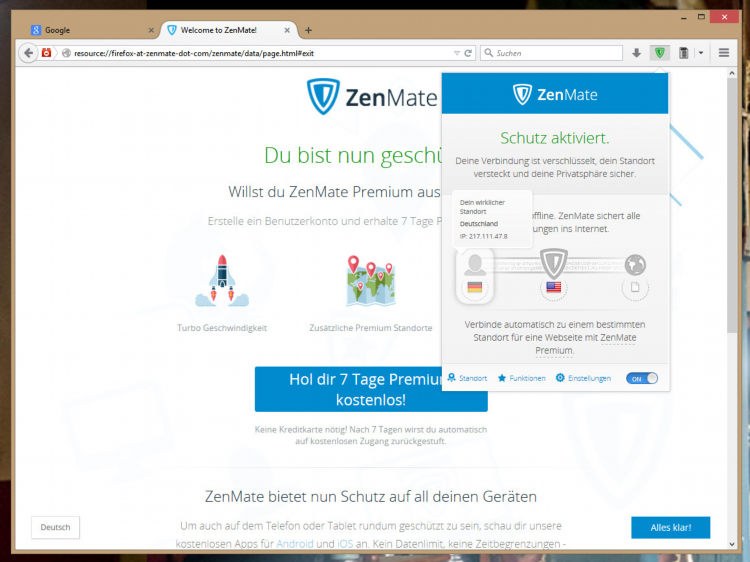 Vpn для браузера zenmate